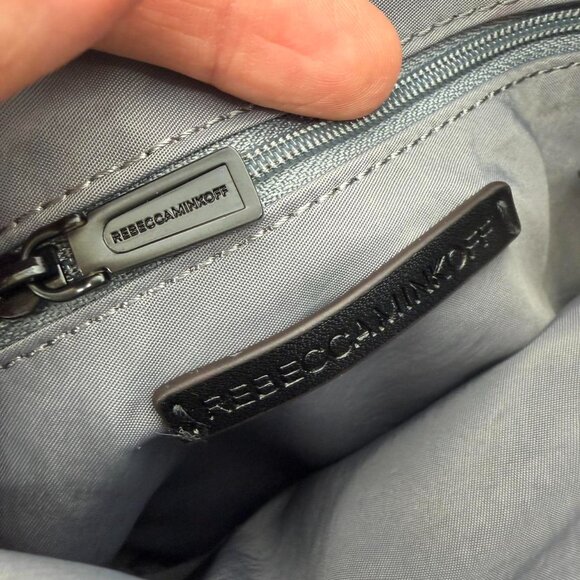 Rebecca Minkoff grey crossbody bag with studded details